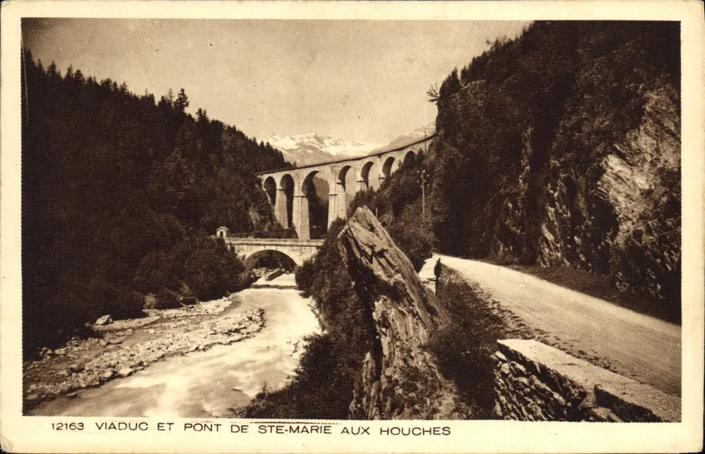 Viadukt und Brücke von Ste-Marie aux Houches — 12163 — Verlag nicht sichtbar - Vorderseite