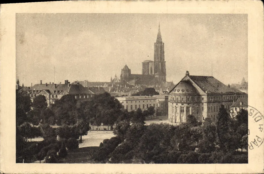 Strasbourg — Ansicht vom Place de la République — Félix Lab, Verleger Strasbourg, Nr. 16 - Vorderseite