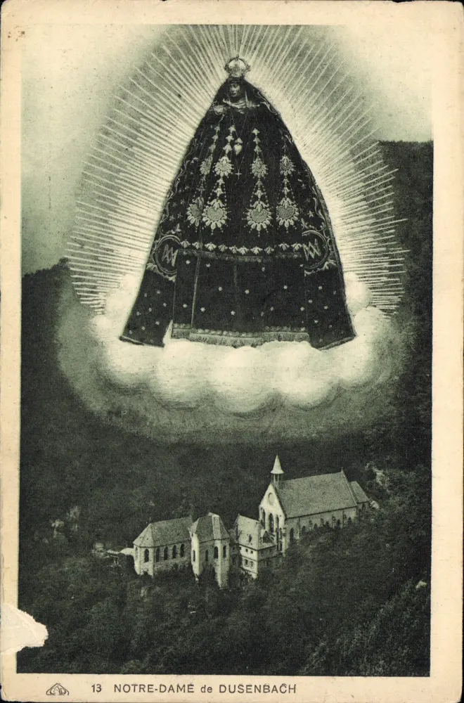 Nossa Senhora de Dusenbach — aparição da Virgem — editor Alemanha dos Artes Decorativas - Frente
