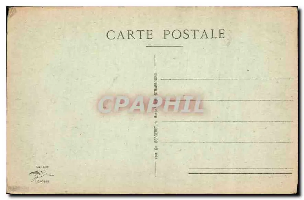 Strasbourg - Palast des ehemaligen Kaisers - Place de la République - Verleger: Ch. Bergeret - Rückseite
