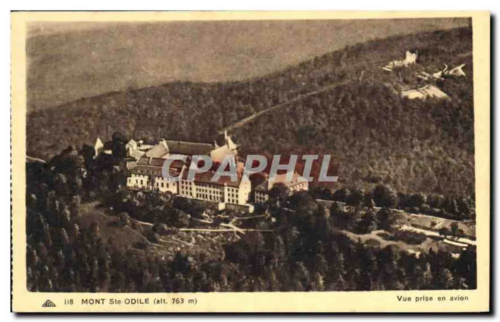 Mont Ste-Odile (Höhe 763 m) — Aufnahme mit Flugzeug — Antes Antes Photomechanique - Vorderseite