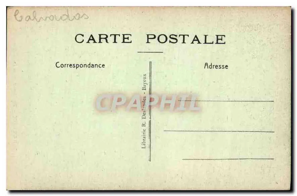 Bayeux — O Coro da Catedral — Livraria R. Deslandes - Verso