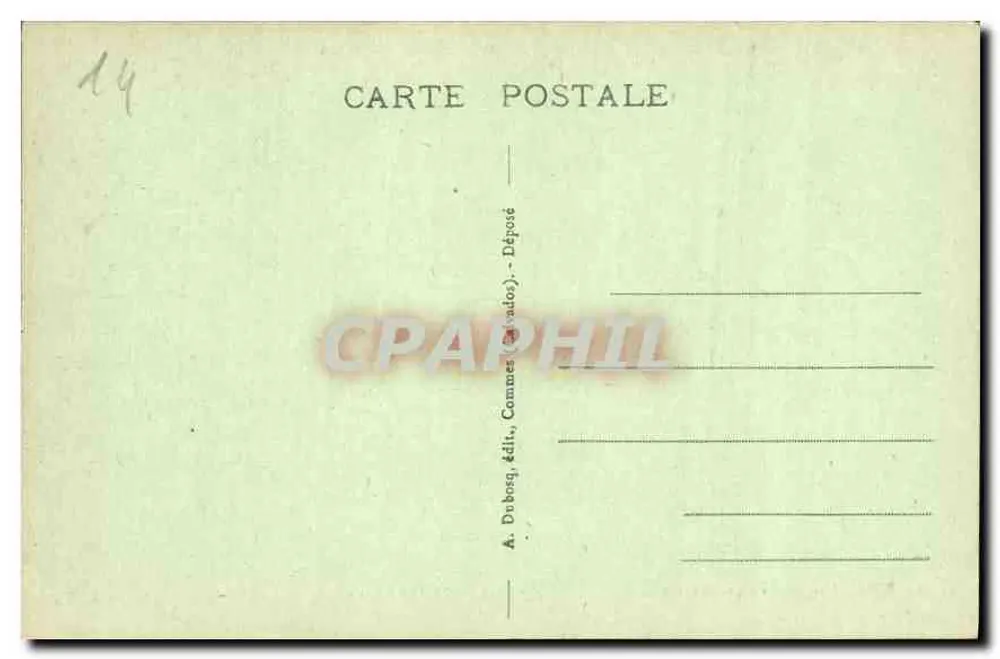 Bayeux - Catedral - Os Portais — A. Dubosq, editor, Commes (Savadoy) - Verso