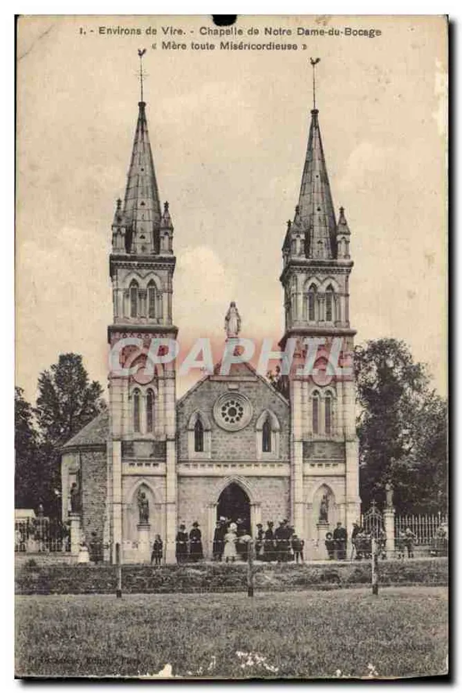 Um Vire - Kapelle Notre Dame-du-Bocage « Mutter aller Barmherzigkeit » — Druckerei von Vire - Vorderseite