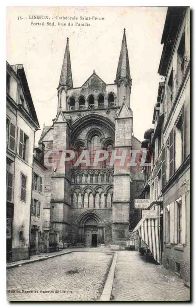 Lisieux - Kathedrale Saint-Pierre - Südtor, Rue du Paradis — Edition Nouvelles Galeries de Lisieux, n°35 - Vorderseite
