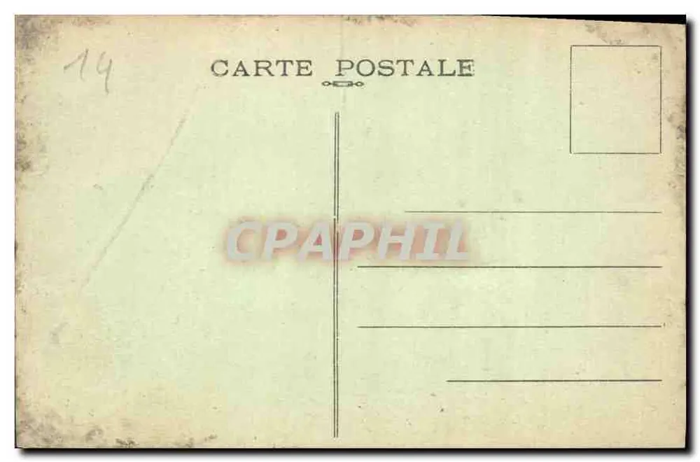 Vauville — Descida para o Mar — A. Becquemin-Roupsard, editor em Cherbourg - Verso