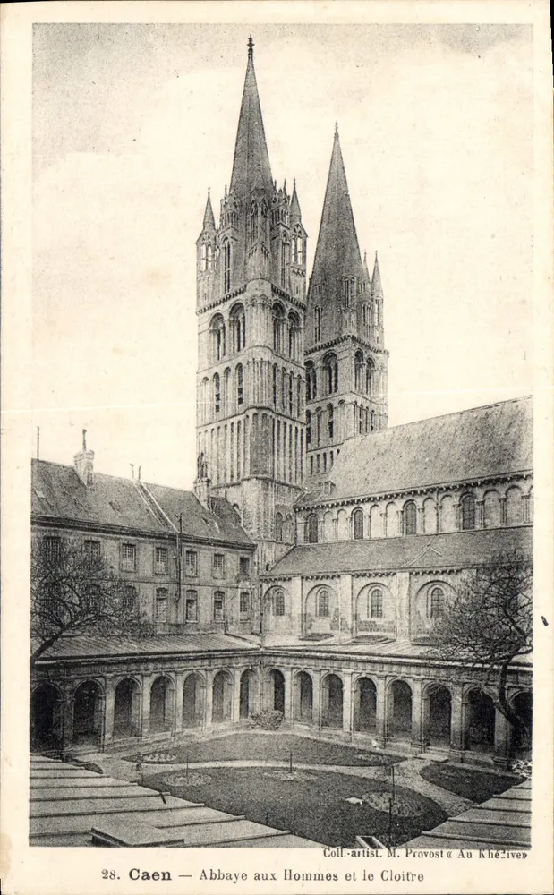 Caen — Abadia dos Homens e o Claustro — Coll. artist. M. Provost & Au Khézives - Frente