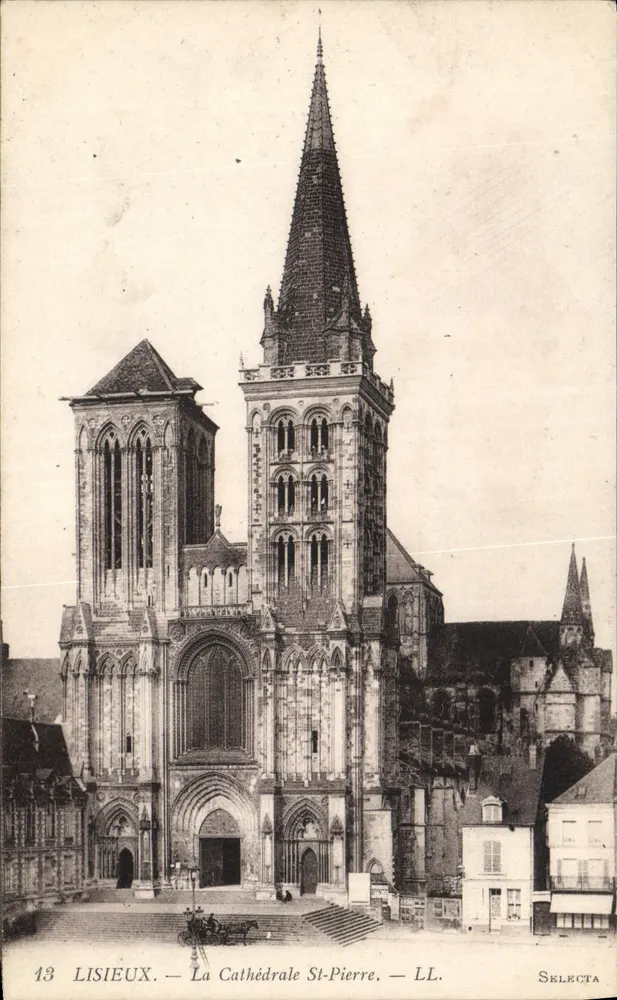 Lisieux — A Catedral São Pedro — Edição Artística Selecta, n°13 - Frente