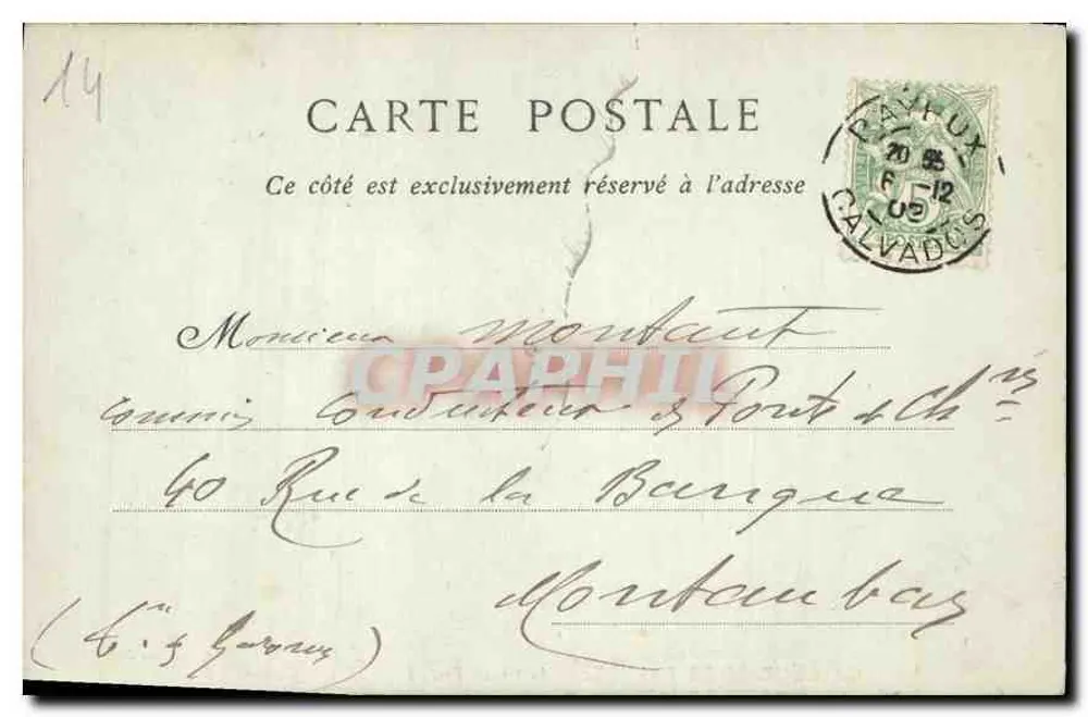 Kathedrale von Bayeux — Der Große Portal — Collections ND. Phot. - Rückseite