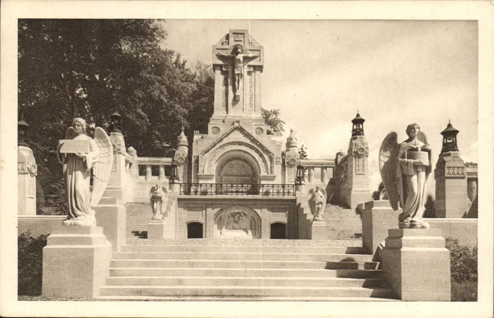 Die Basilika von Lisieux — Der äußere Weg des Kreuzes — Gesamtansicht — Dreager-Paris - Vorderseite