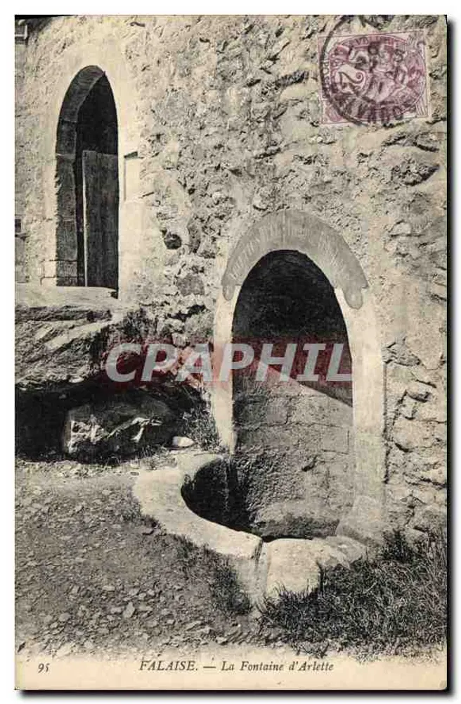 Falaise — A Fonte de Arlette — C. P. A. N° 95 - Frente