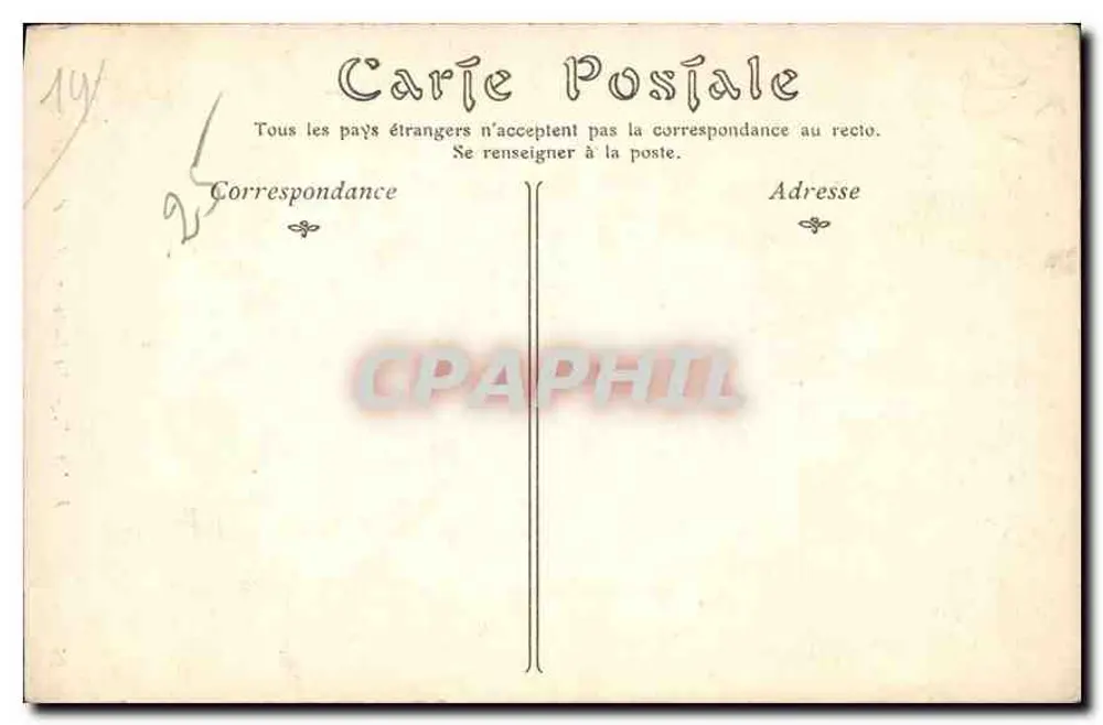 Falaise — A Fonte de Arlette — C. P. A. N° 95 - Verso