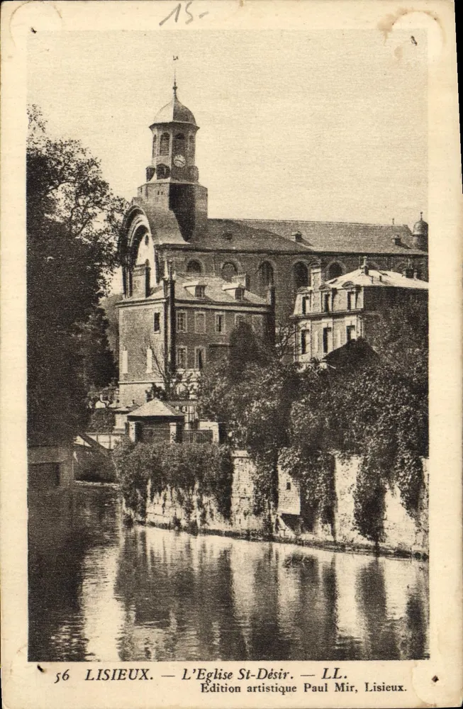 Lisieux — A Igreja de São Désir — Edição artística Paul Mir, Lisieux - Frente