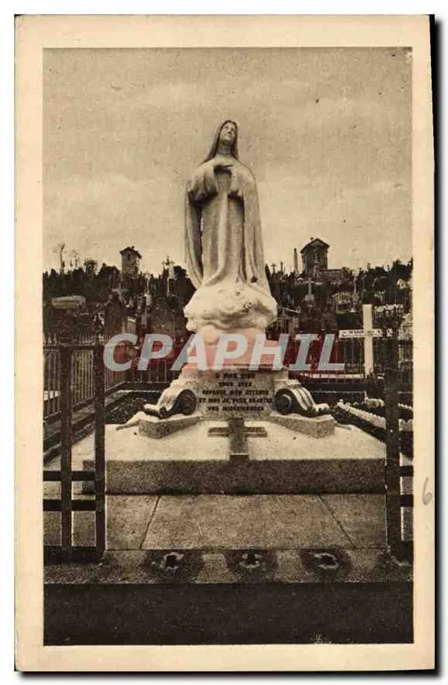 Statue der Notre-Dame de Lourdes — Friedhof der Carmeliterinnen von L'Intieux — n°6 - Vorderseite