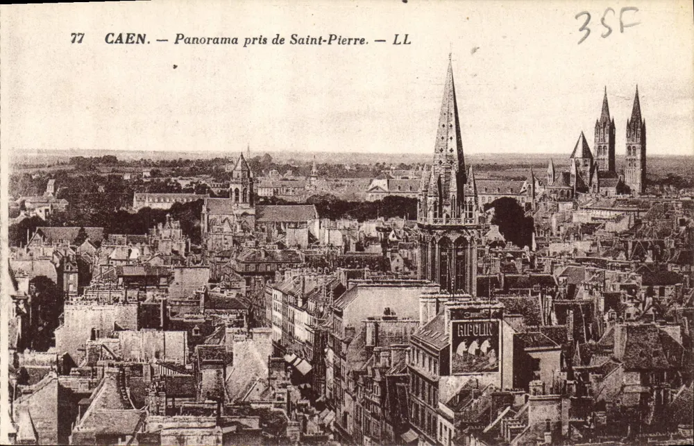 CAEN — Panorama tirado de Saint-Pierre — LL - Frente