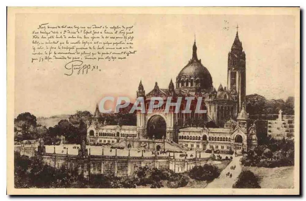Basilika von Sainte-Thérèse von Avila — Pilgerung des Kindes Jesu — 1929 - Vorderseite