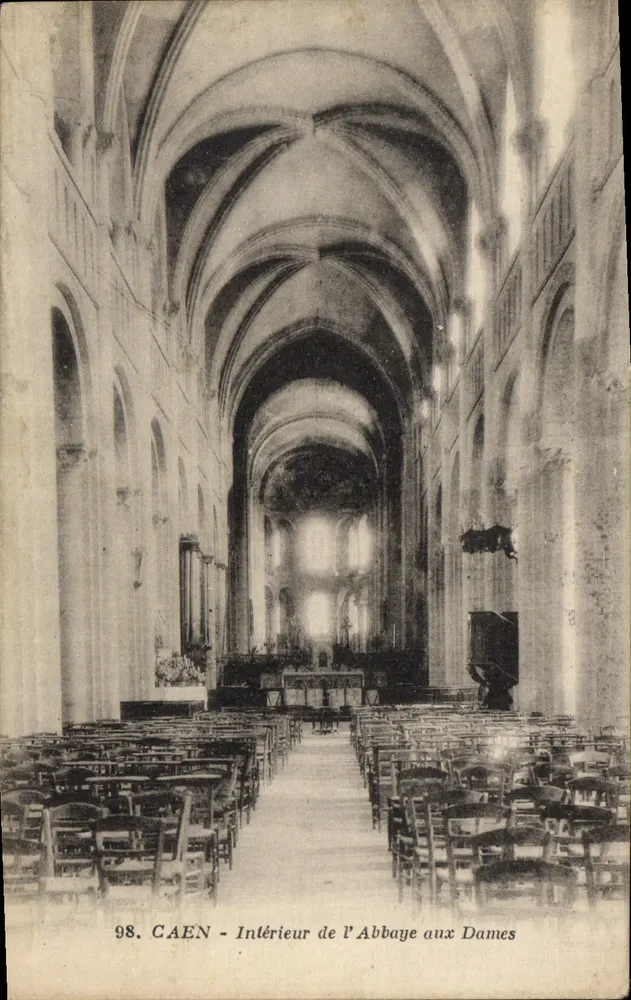 CAEN - Interior da Abadia das Damas — editor Maugis-Douquet, n° 98 - Frente