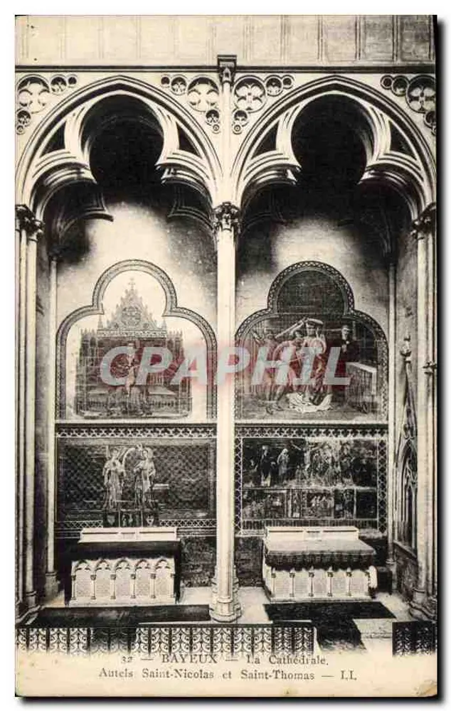 Bayeux — Die Kathedrale — Altäre Saint-Nicolas und Saint-Thomas — I.I. - Vorderseite