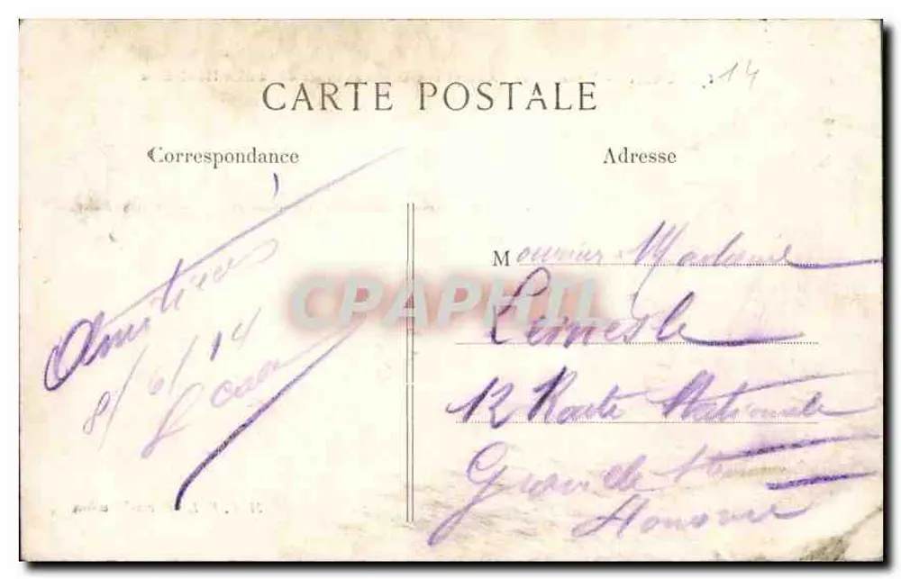 CAEN — Ensemble der Abtei der Damen und Eingang zum ehemaligen Hôtel-Dieu — M. C. F. L., Paris-Meudon - Rückseite