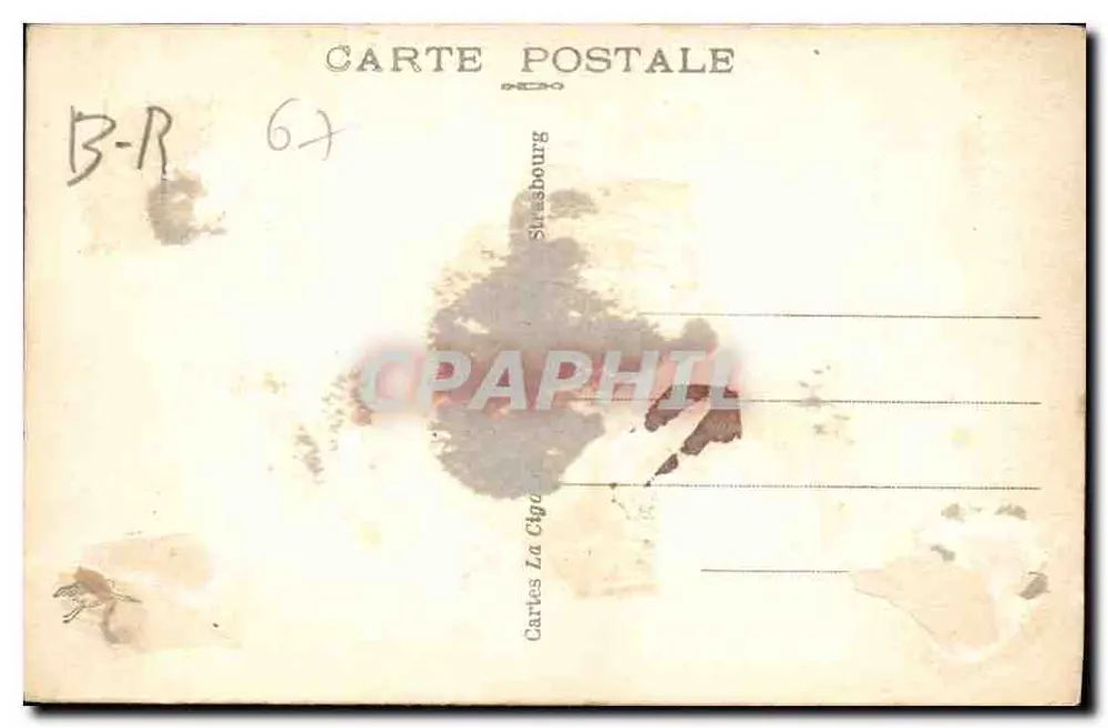 Strasbourg — Um ninho de coruja — Éditeur inconnu, n° 100 - Verso
