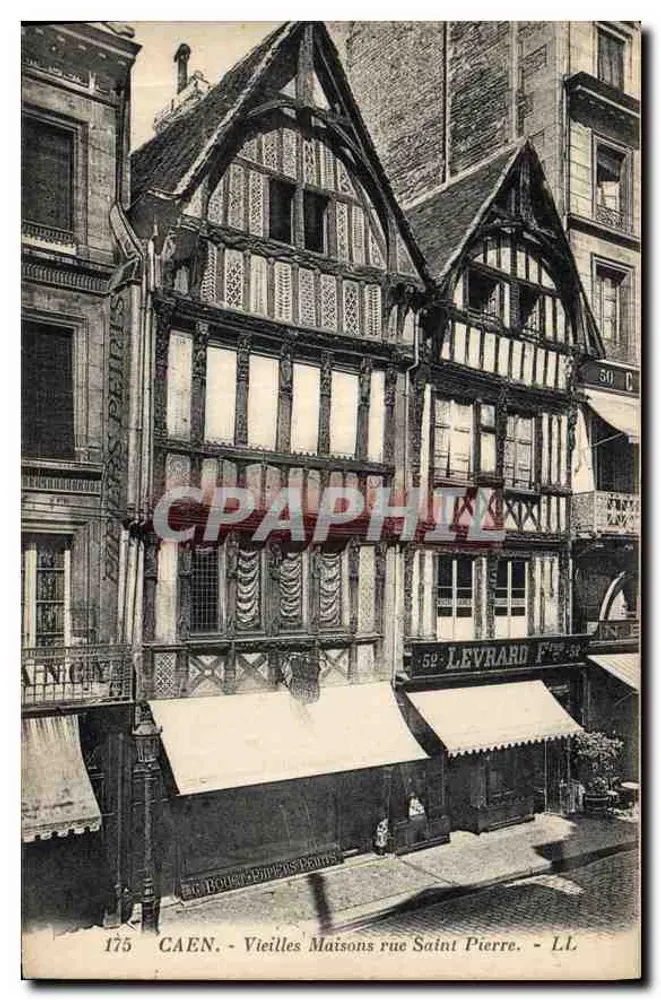 CAEN - Alte Häuser in der Straße Saint Pierre - LL - Vorderseite
