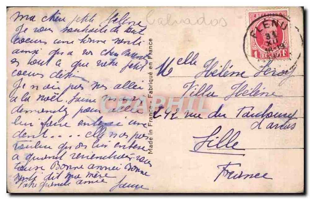 Santa Térèsa da Criança Jesus — editor Léon, n°6 — série 1200 - Verso
