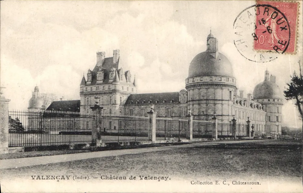 Valençay (Indre) — Kasteel van Valençay — Collectie E. C., Châteauroux. - Voorkant