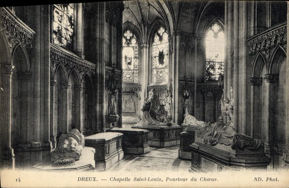 Dreux — Kapelle Saint-Louis, Apse — ND. Foto. - Vorderseite