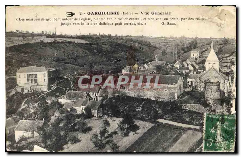 Gargilesse (Indre) — Vista Geral — G. Sand - Frente
