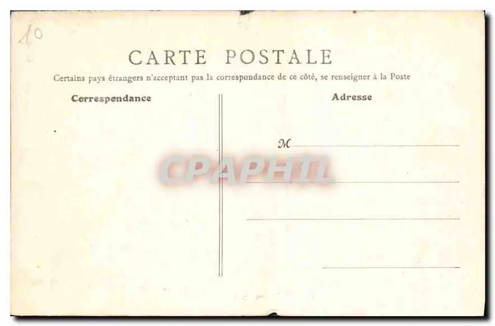 Châteaureux - Castelo Raoul — editor B.F. Paris, n°1 - Verso