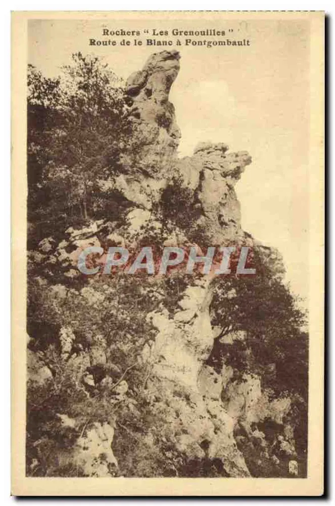 Felsen "Les Grenouilles" — Route von Le Blanc nach Pontgombault - Vorderseite