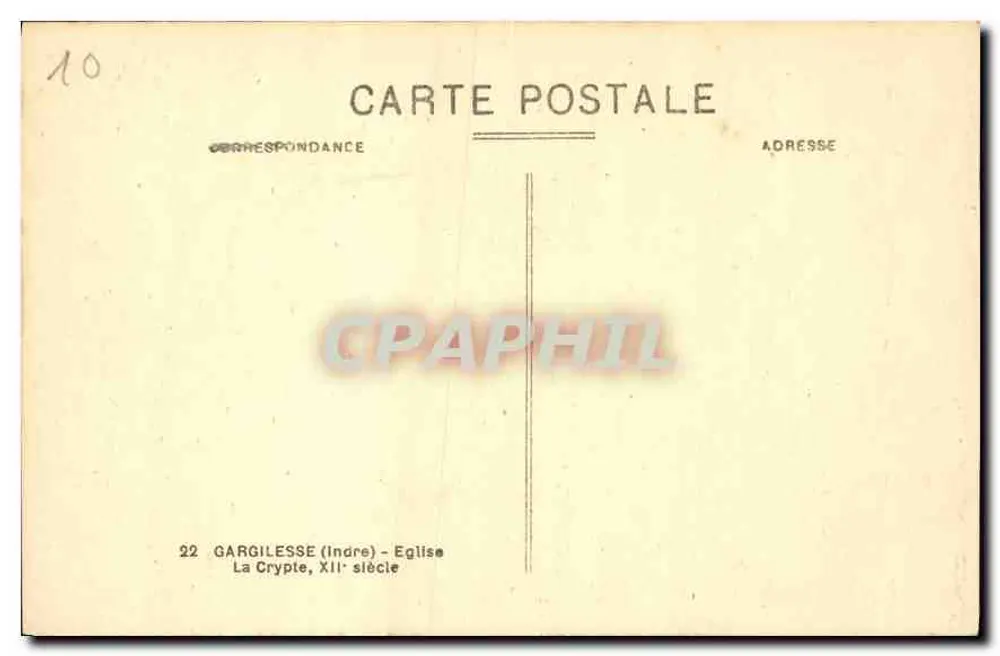 A Cripta — Igreja de Gargilesse (Indre) — D'Arinage - Verso