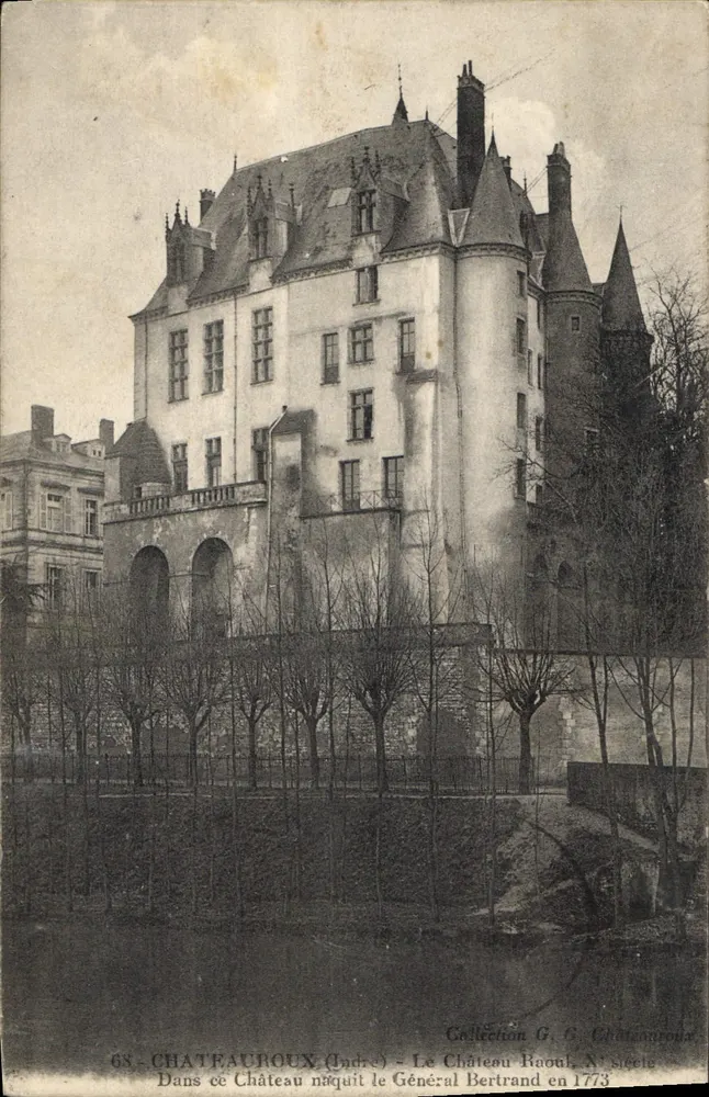 Castelo de Châteauroux — O Castelo Bertrand, Século X — Coleção G. G. Châteauroux - Frente