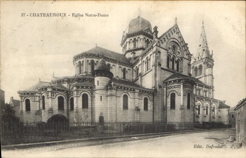 Châteauroux - Igreja de Nossa Senhora — editor Defradat, n° 37 - Frente