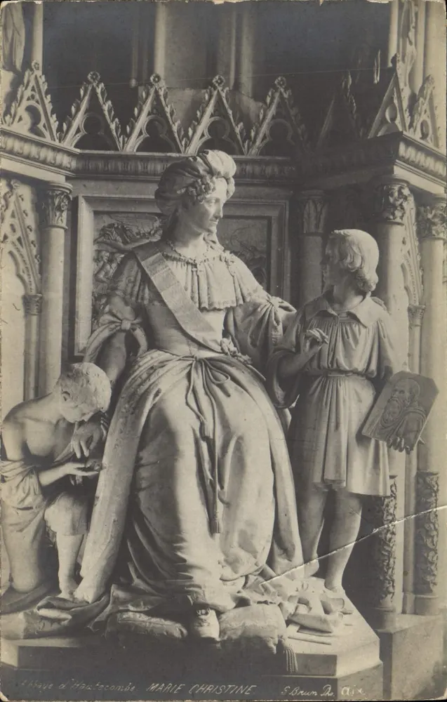 Statue von Marie Christine — Kirche von Hautecombe — S. Brun De Air - Vorderseite