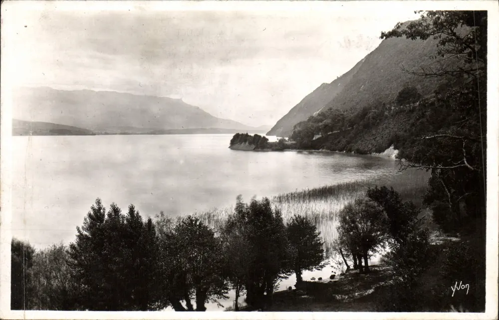 Lago do Bourget — vista panorâmica — Y. Jon - Frente
