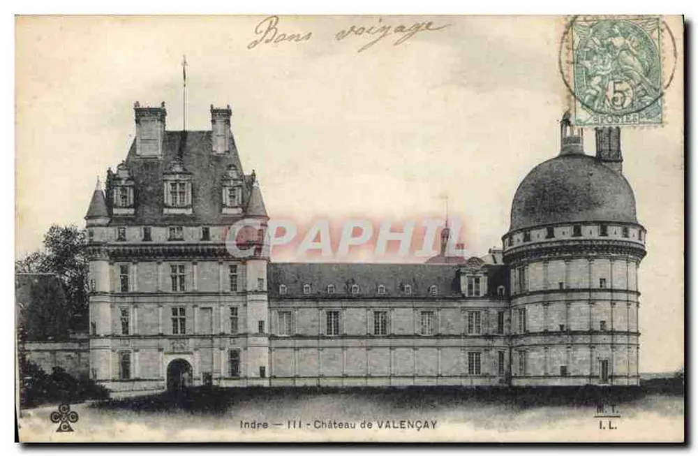 Indre — III — Castelo de Valençay — M.T. I.L. - Frente
