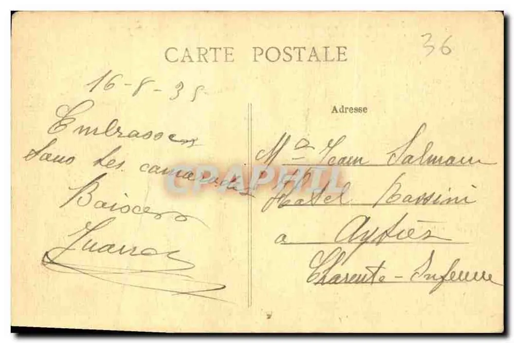 Gargilesse (Indre) — A jusante do Ponte Noir — G. Sand - Verso