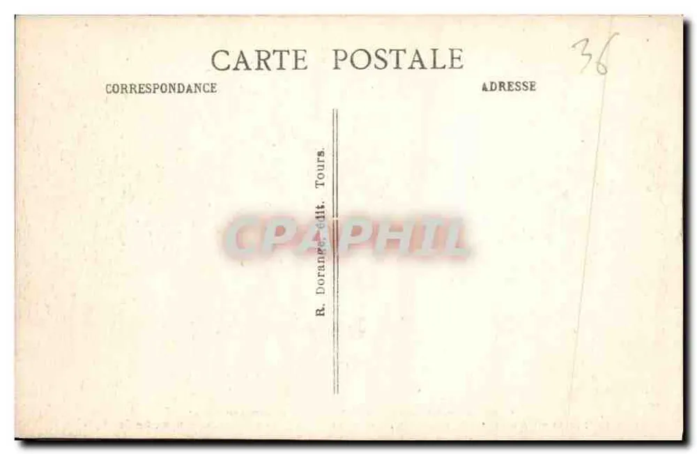Gargilesse (Indre) — Grabmal von Guillaume de Nolac — R. Dorange, Verlag, Tours - Rückseite