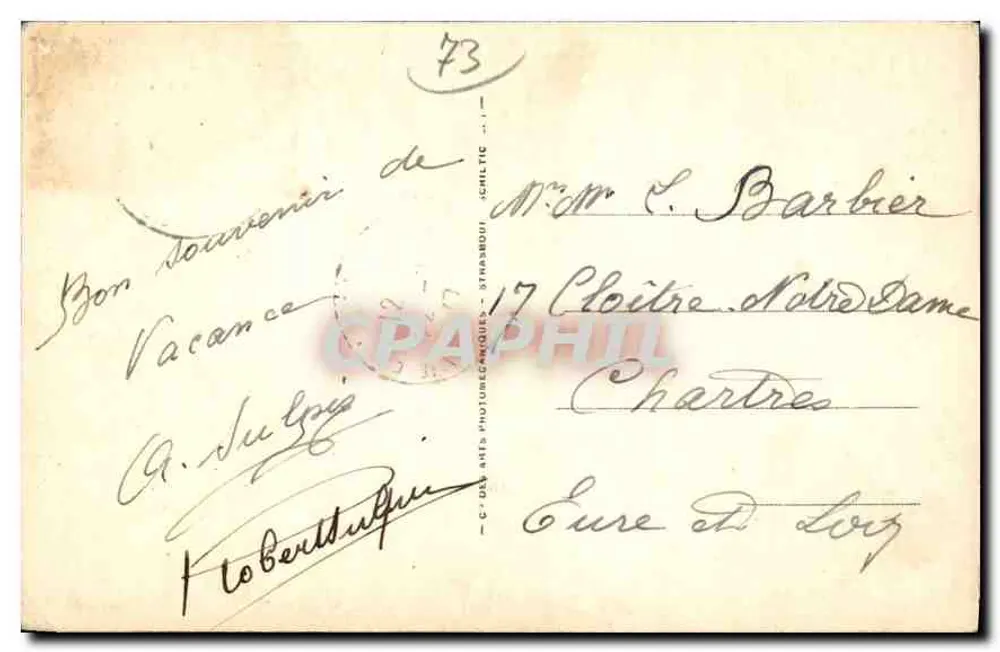 Alta Tarentaise — Sainte-Foy — Editor A.P.E. n°247 - Verso