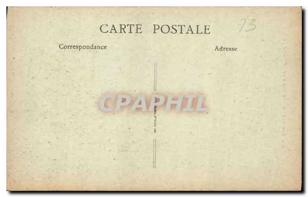 Aix-les-Bains — La Porte de l'Hôtel-de-Ville — S.F., Paris, Nr. 7 - Rückseite