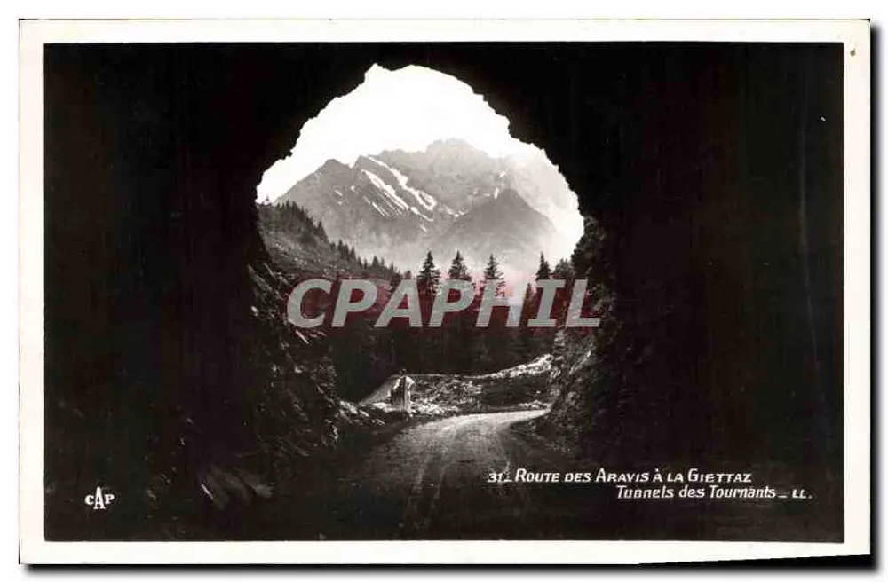 Route von Aravis nach La Giettaz — Tunnels der Tournants — C.A.P. LL. - Vorderseite