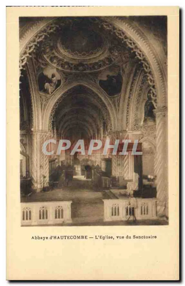 Abtei HAUTECOMBE — Die Kirche, Blick vom Heiligtum - Vorderseite