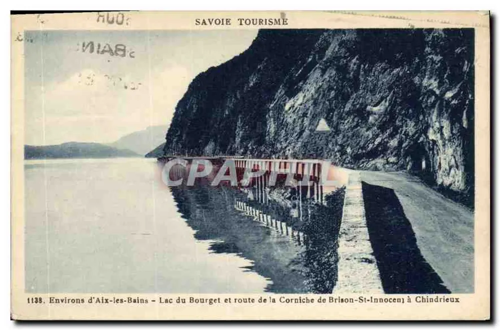 Umgebung von Aix-les-Bains — See Bourget und Route der Corniche von Brison-St-Innocent nach Chindrieux — Savoie Tourismus - Vorderseite