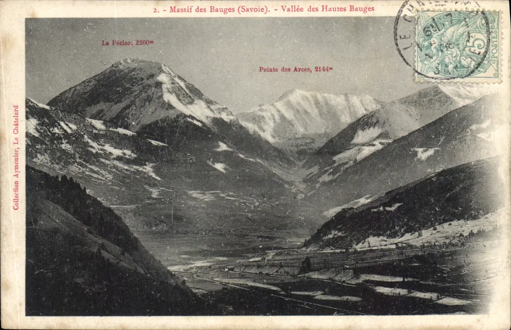 Massif des Bauges (Savoie) — Vallée des Hautes Bauges — Sammlung Aymonier, Le Châtelard - Vorderseite
