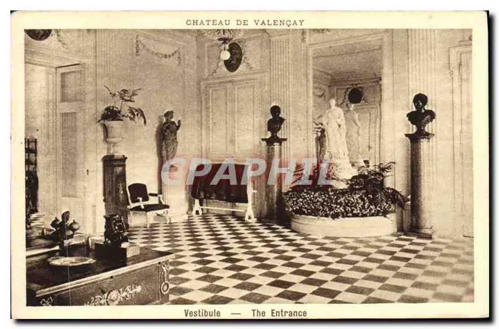 Castelo de Valençay — Vestíbulo — The Entrance - Frente