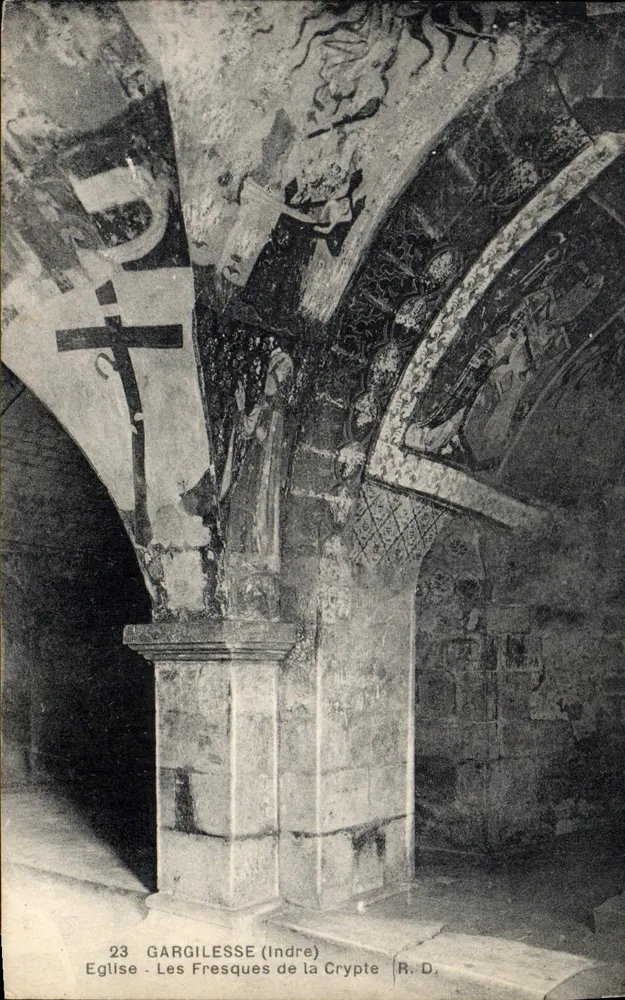 Gargilesse (Indre) — Die Fresken der Kapelle — R. D. - Vorderseite
