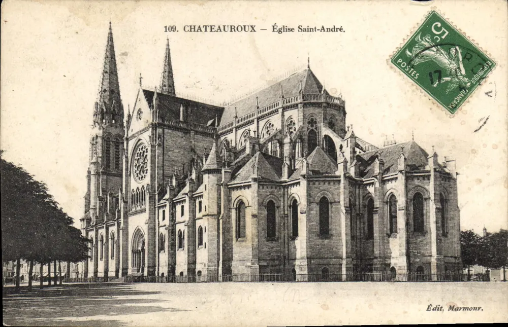 Châteauroux — Igreja de São André — Edição Marmonr. n°109 - Frente