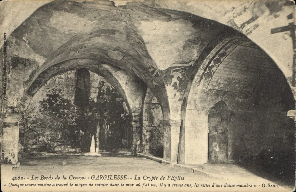 Gargilesse — Die Kirchenschiffkrypta — Sammlung C. Turlan, Editionen G. Sand - Vorderseite