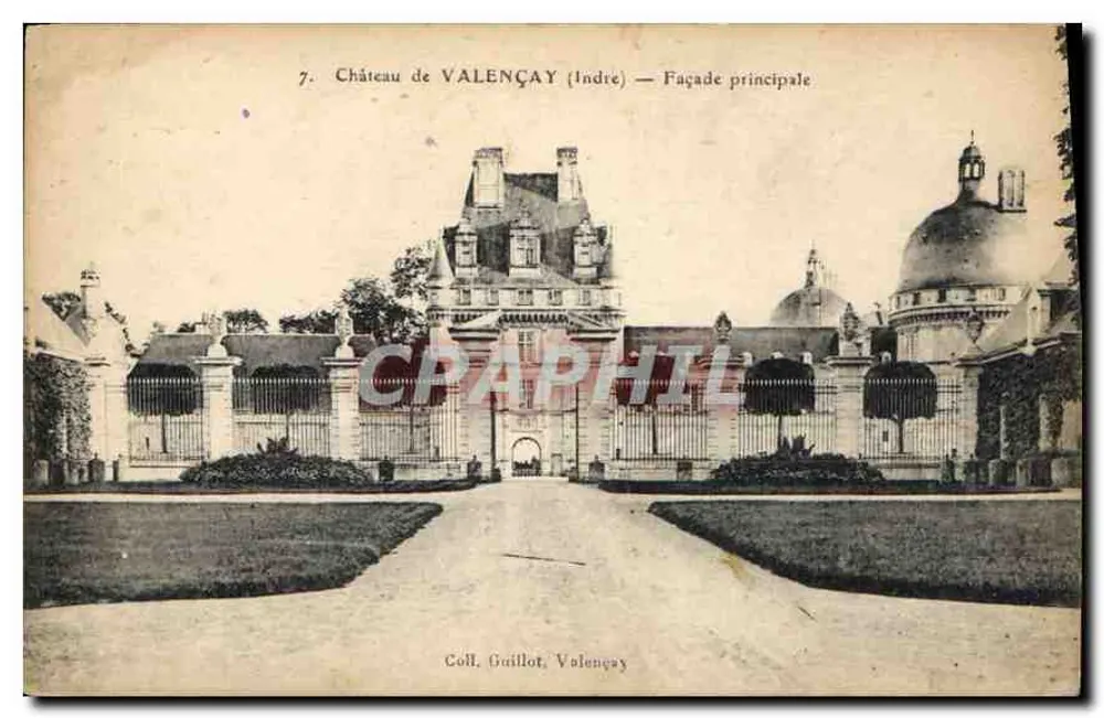 Castelo de Valençay (Indre) — Fachada principal — Coll. Guillot, Valençay - Frente